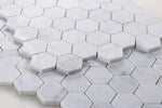 2" Beehive Carrara Honed Hexagon Marble Mosaic Tile 2" Beehive Carrara Honed Hexagon Marble Mosaic Tile - American Tile Depot