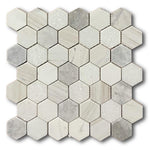 2" Beehive Coastal Hexagon Marble Mosaic Tile 2" Beehive Coastal Hexagon Marble Mosaic Tile - American Tile Depot