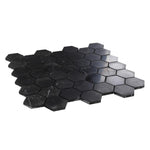 2" Beehive Marquina Honed Hexagon Marble Mosaic Tile 2" Beehive Marquina Honed Hexagon Marble Mosaic Tile - American Tile Depot
