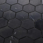 2" Beehive Marquina Honed Hexagon Marble Mosaic Tile 2" Beehive Marquina Honed Hexagon Marble Mosaic Tile - American Tile Depot