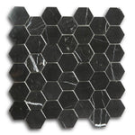 2" Beehive Marquina Polished Hexagon Marble Mosaic Tile 2" Beehive Marquina Polished Hexagon Marble Mosaic Tile - American Tile Depot