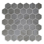 2" Brook Grey Hexagon Porcelain Mosaic Tile 2" Brook Grey Hexagon Porcelain Mosaic Tile - American Tile Depot