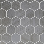 2" Brook Grey Hexagon Porcelain Mosaic Tile 2" Brook Grey Hexagon Porcelain Mosaic Tile - American Tile Depot