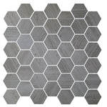 2" Brook Grey Hexagon Porcelain Mosaic Tile 2" Brook Grey Hexagon Porcelain Mosaic Tile - American Tile Depot