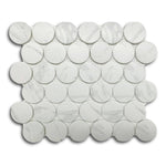 2" Cerelia Carrara Matte Penny Porcelain Mosaic Tile 2" Cerelia Carrara Matte Penny Porcelain Mosaic Tile - American Tile Depot
