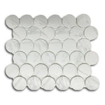 2" Cerelia Carrara Matte Penny Porcelain Mosaic Tile 2" Cerelia Carrara Matte Penny Porcelain Mosaic Tile - American Tile Depot