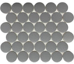2" Cerelia Gray Matte Penny Porcelain Mosaic Tile 2" Cerelia Gray Matte Penny Porcelain Mosaic Tile - American Tile Depot