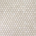 2" Forte Beige Hexagon Matte Marble Laminated Porcelain Mosaic Tile 2" Forte Beige Hexagon Matte Marble Laminated Porcelain Mosaic Tile - American Tile Depot