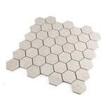 2" Forte Beige Hexagon Matte Marble Laminated Porcelain Mosaic Tile 2" Forte Beige Hexagon Matte Marble Laminated Porcelain Mosaic Tile - American Tile Depot