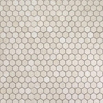 2" Forte Beige Hexagon Matte Marble Laminated Porcelain Mosaic Tile 2" Forte Beige Hexagon Matte Marble Laminated Porcelain Mosaic Tile - American Tile Depot