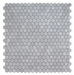 2" Forte Grey Hexagon Matte Marble Laminated Porcelain Mosaic Tile 2" Forte Grey Hexagon Matte Marble Laminated Porcelain Mosaic Tile - American Tile Depot