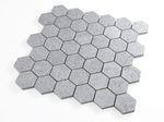 2" Forte Grey Hexagon Matte Marble Laminated Porcelain Mosaic Tile 2" Forte Grey Hexagon Matte Marble Laminated Porcelain Mosaic Tile - American Tile Depot