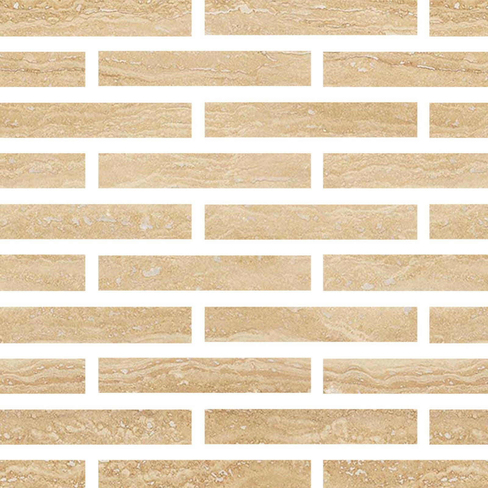 2 X 12 Ivory Travertine Vein Cut Filled & Polished Tile-American Tile Depot