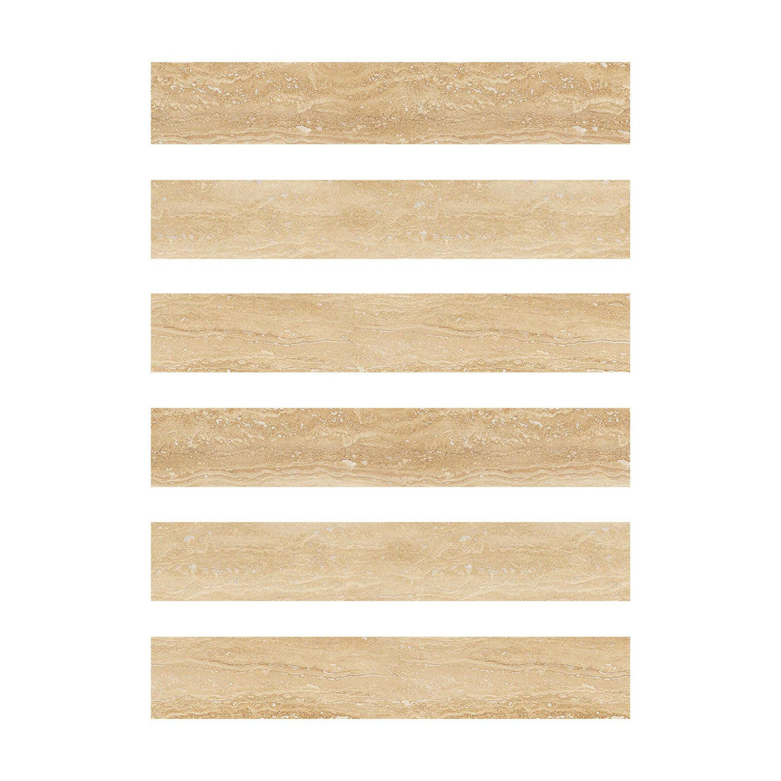 2 X 12 Ivory Travertine Vein Cut Filled & Polished Tile-American Tile Depot