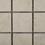 2 X 2 Crema Marfil Marble Polished Mosaic Tile-American Tile Depot