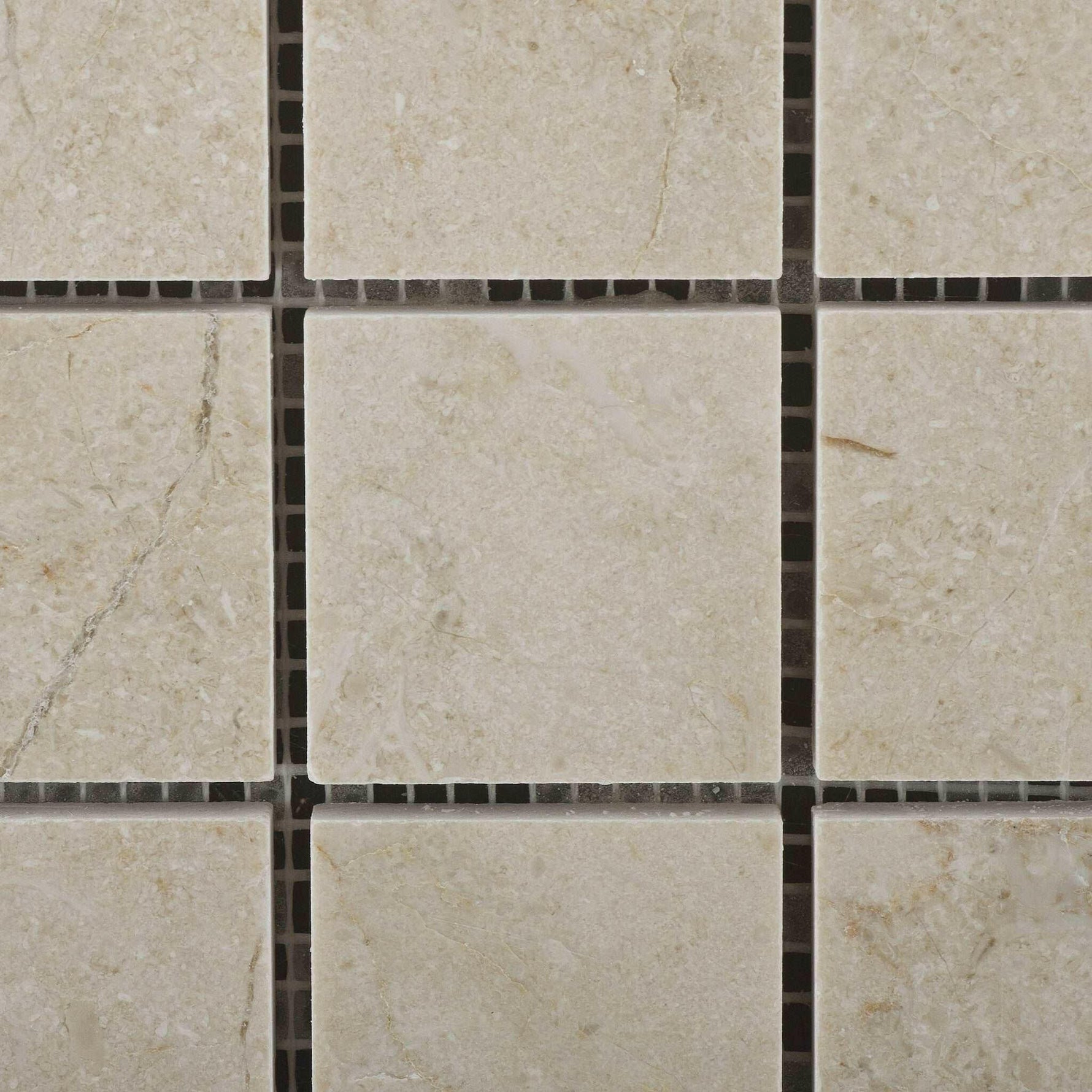 2 X 2 Crema Marfil Marble Polished Mosaic Tile-American Tile Depot