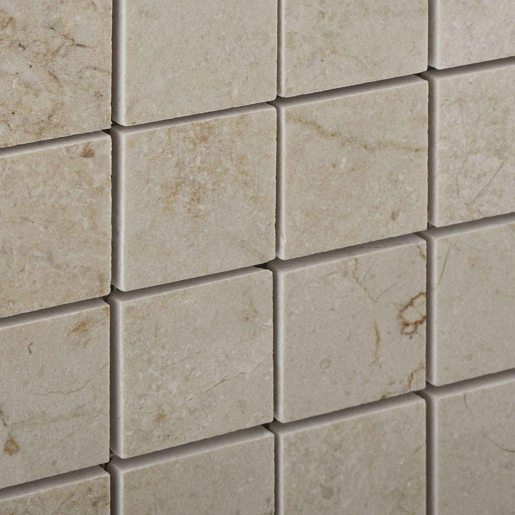 2 X 2 Crema Marfil Marble Polished Mosaic Tile-American Tile Depot