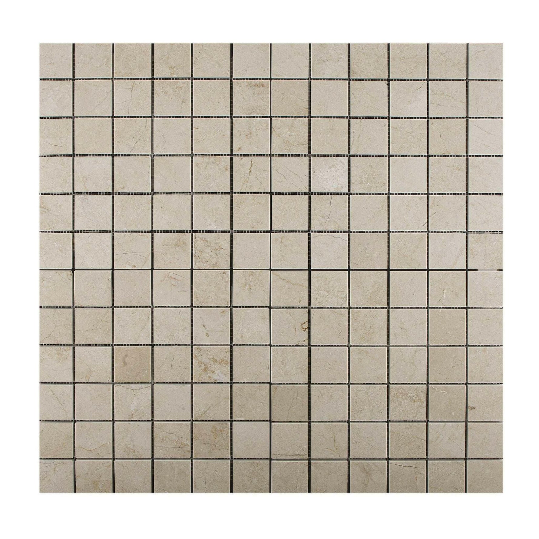 2 X 2 Crema Marfil Marble Polished Mosaic Tile-American Tile Depot