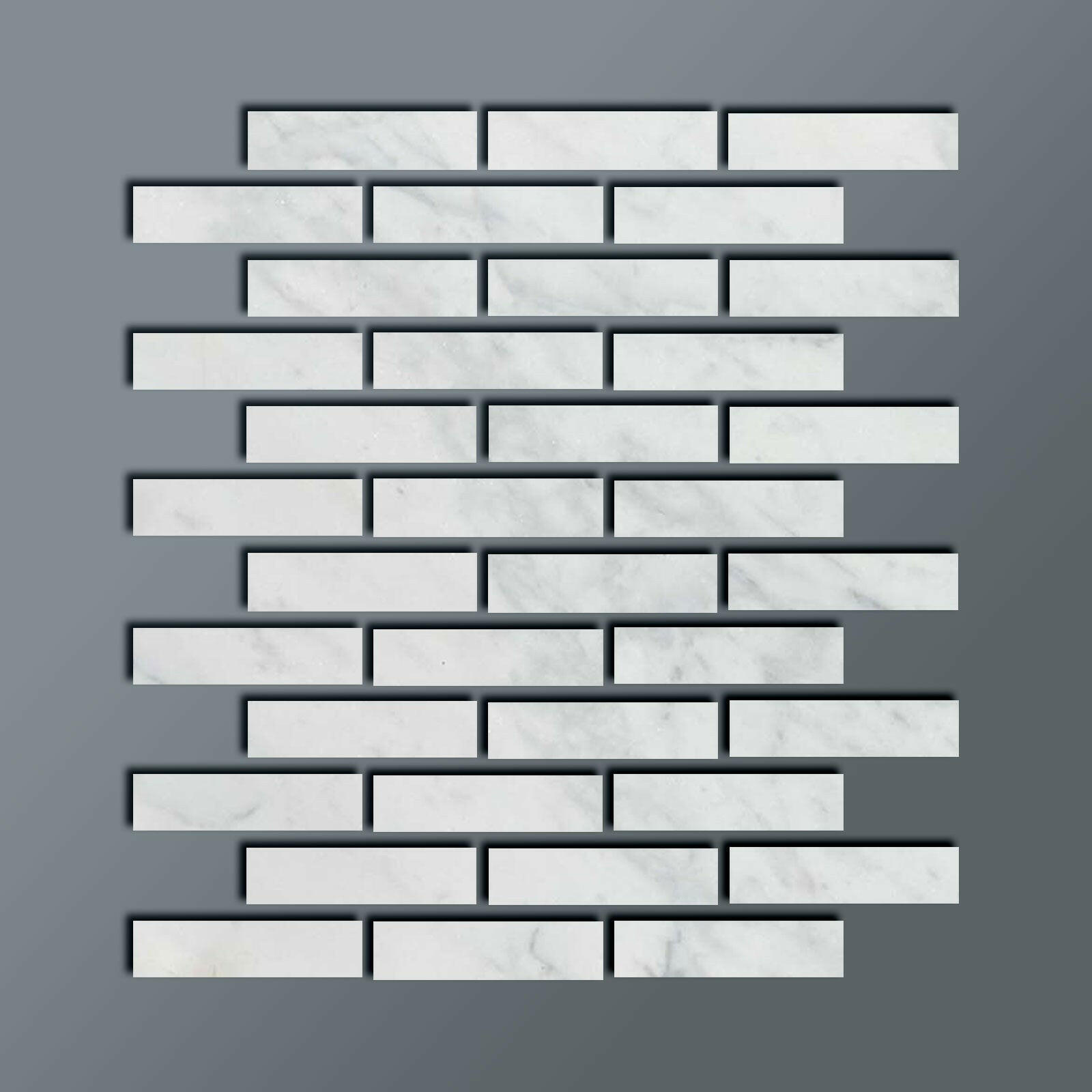 2 X 8 Italian Statuary White Marble Polished Tile-American Tile Depot
