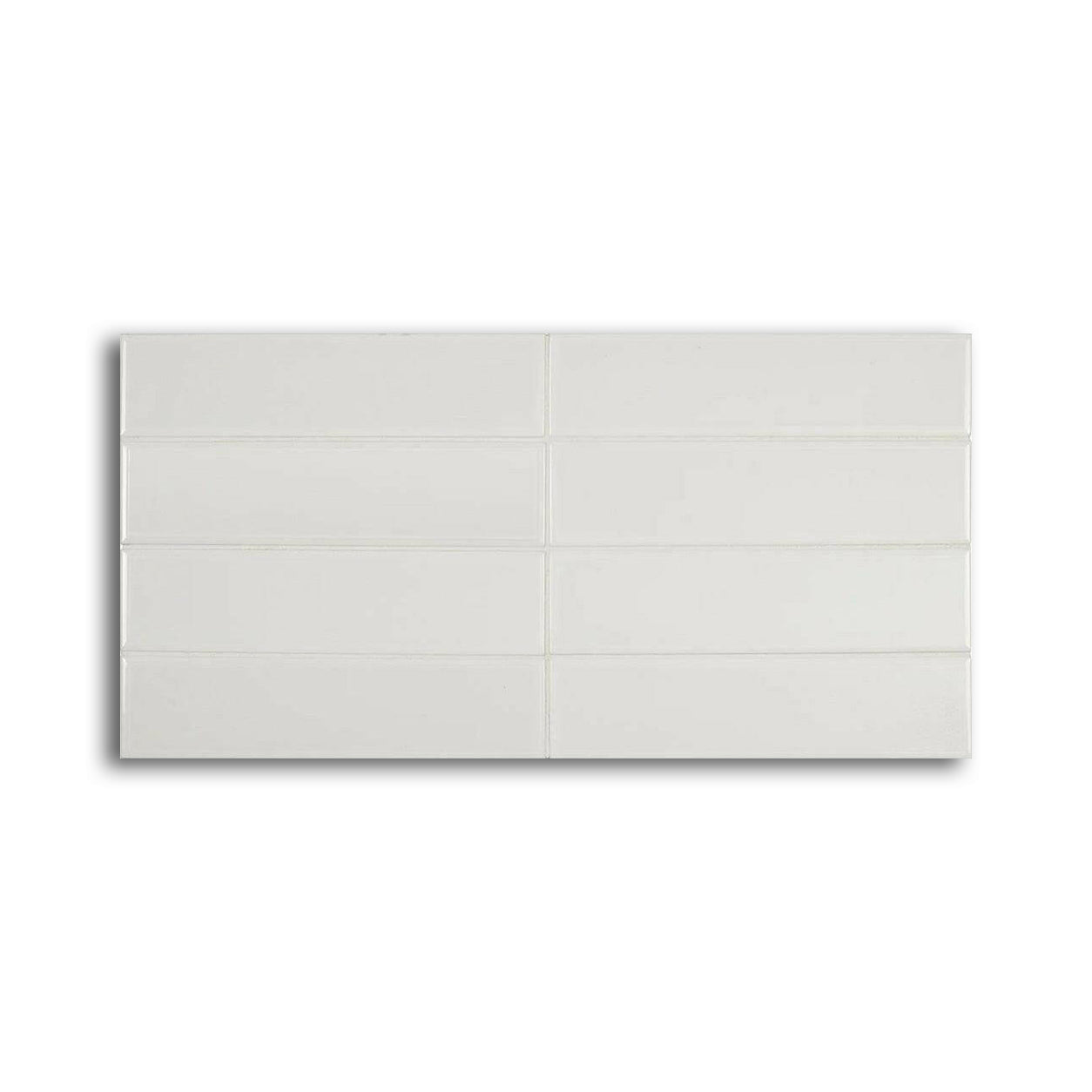 2.5x10 Limit Blanc Polished Porcelain Wall Tile