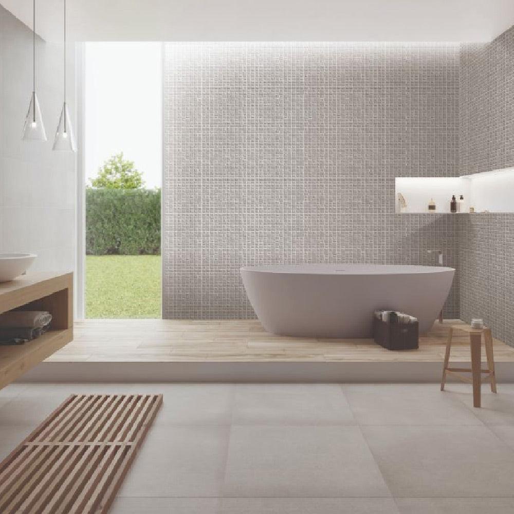 24x24 Altura Grey Floor Fabric Look Matte Porcelain Tile 24x24 Altura Grey Floor Fabric Look Matte Porcelain Tile - American Tile Depot