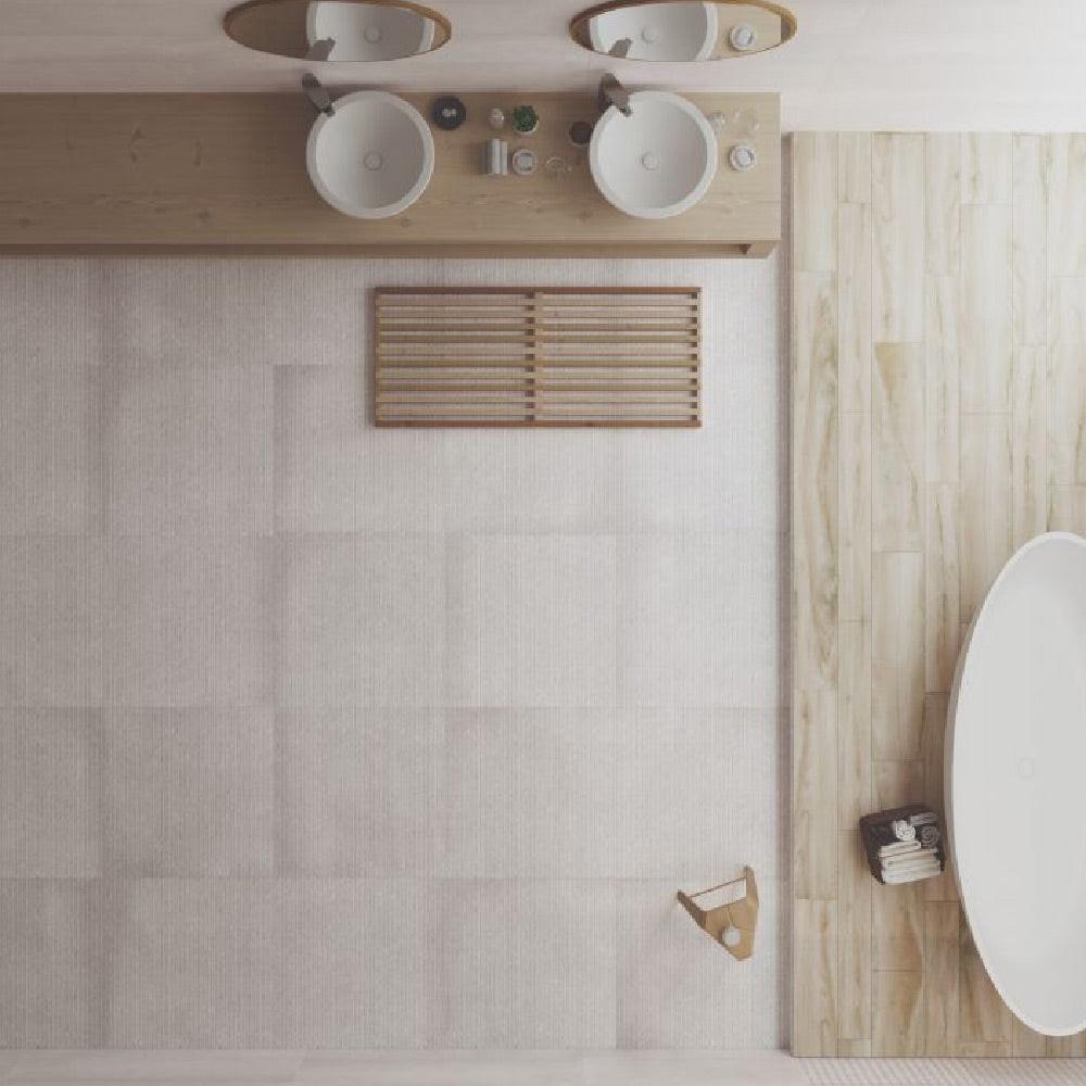 24x24 Altura Grey Floor Fabric Look Matte Porcelain Tile 24x24 Altura Grey Floor Fabric Look Matte Porcelain Tile - American Tile Depot