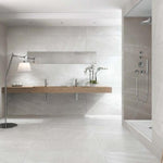 24x24 Azurith Silver Matte Limestone Look Marble Laminated Porcelain Tile 24x24 Azurith Silver Matte Limestone Look Marble Laminated Porcelain Tile - American Tile Depot