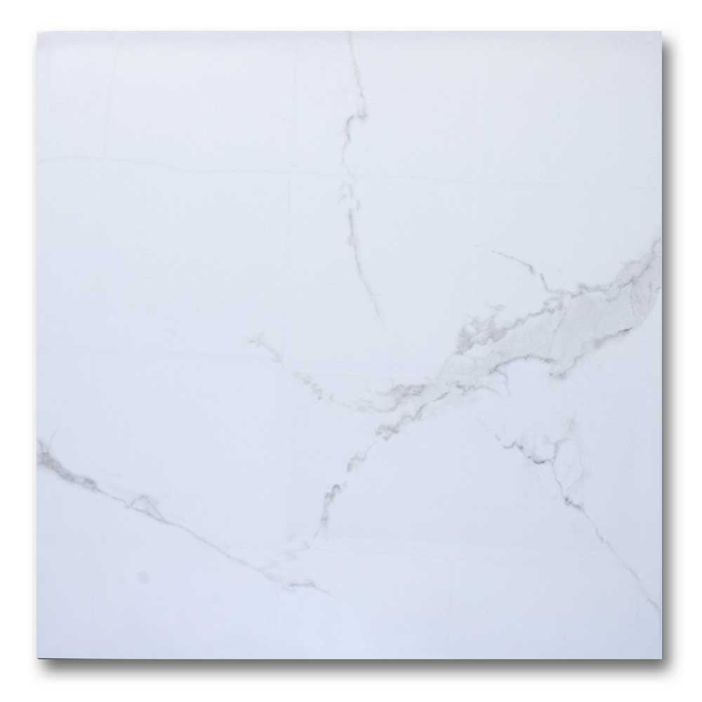 24x24 Bianco River Full Lap Marble Look Porcelain Tile