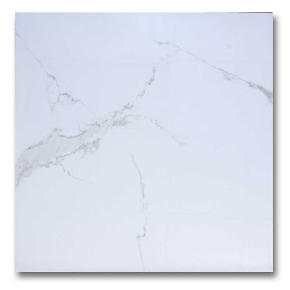 24x24 Bianco River Full Lap Marble Look Porcelain Tile 24x24 Bianco River Full Lap Marble Look Porcelain Tile - American Tile Depot
