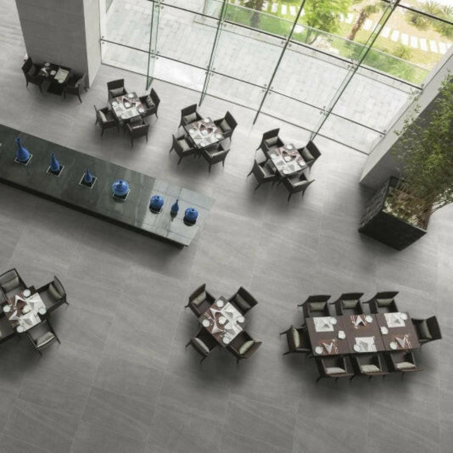 24x24 Biancoire Grey Matte Porcelain Tile - American Tile Depot