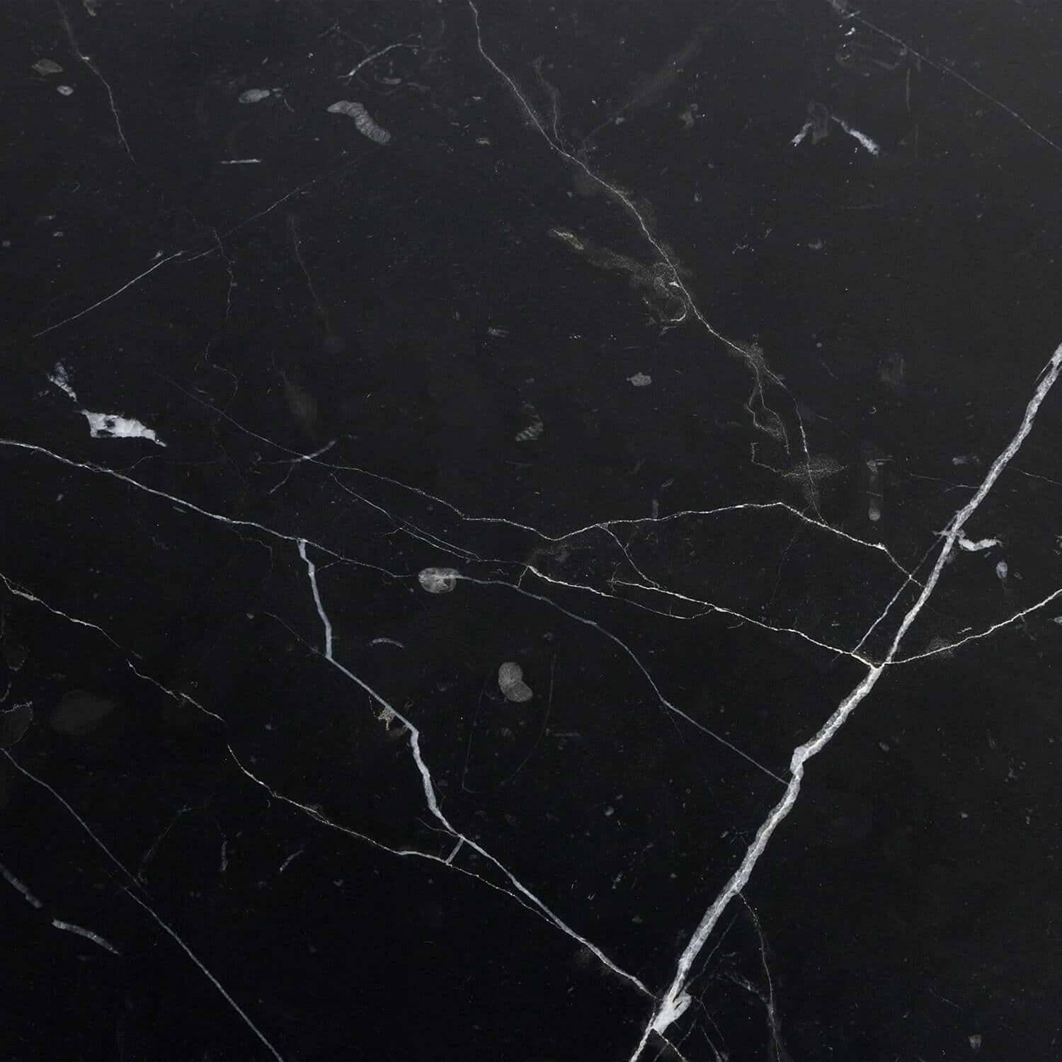 24x24 Black Marquina Marble Honed Tile 24x24 Black Marquina Marble Honed Tile - American Tile Depot
