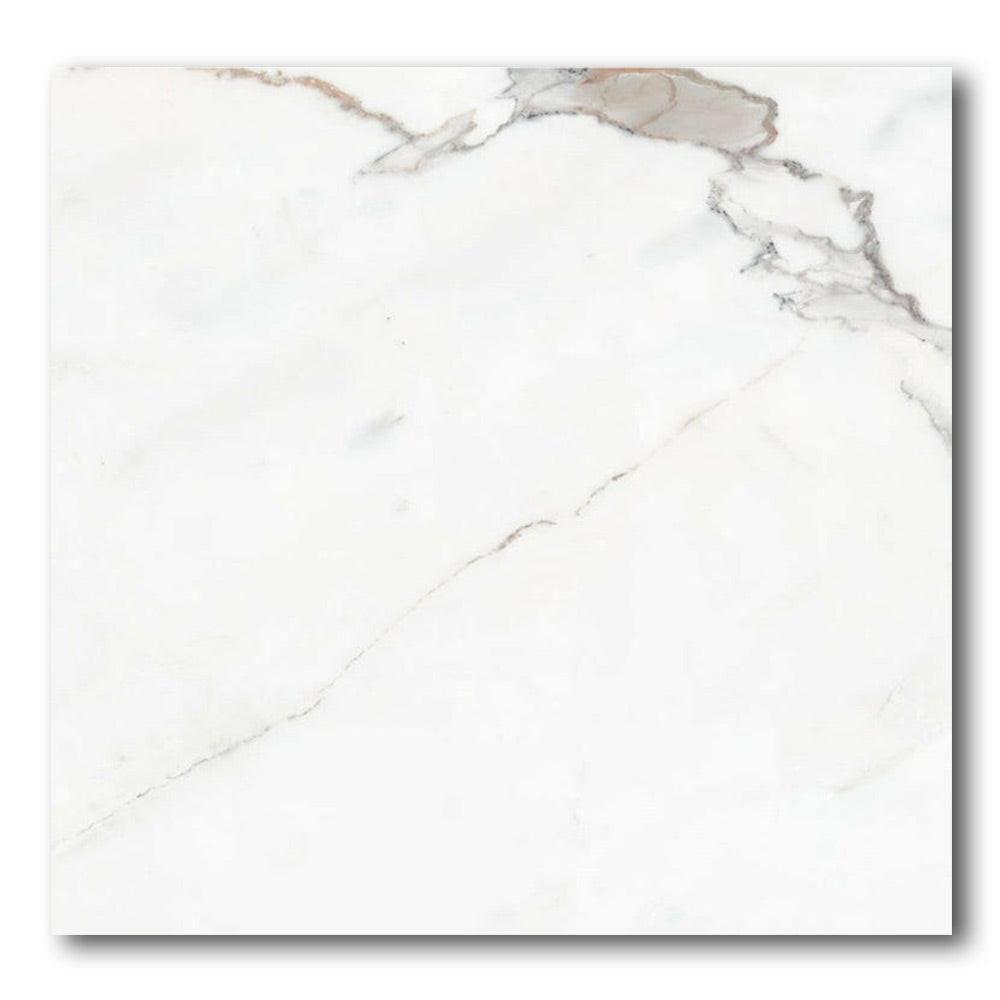 24x24 Calacatta Fynora Polished Marble Laminated Porcelain Tile 24x24 Calacatta Fynora Polished Marble Laminated Porcelain Tile - American Tile Depot