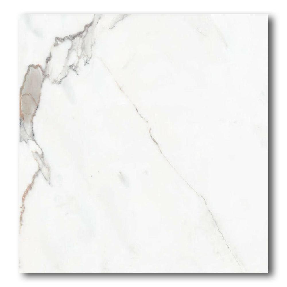 24x24 Calacatta Fynora Polished Marble Laminated Porcelain Tile 24x24 Calacatta Fynora Polished Marble Laminated Porcelain Tile - American Tile Depot