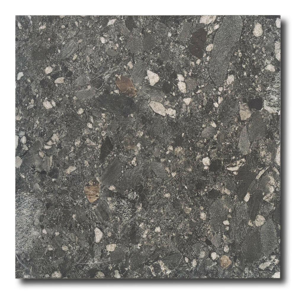 24x24 Ceppo Nero Matte R11 Terrazzo Look Porcelain Tile 24x24 Ceppo Nero Matte R11 Terrazzo Look Porcelain Tile - American Tile Depot