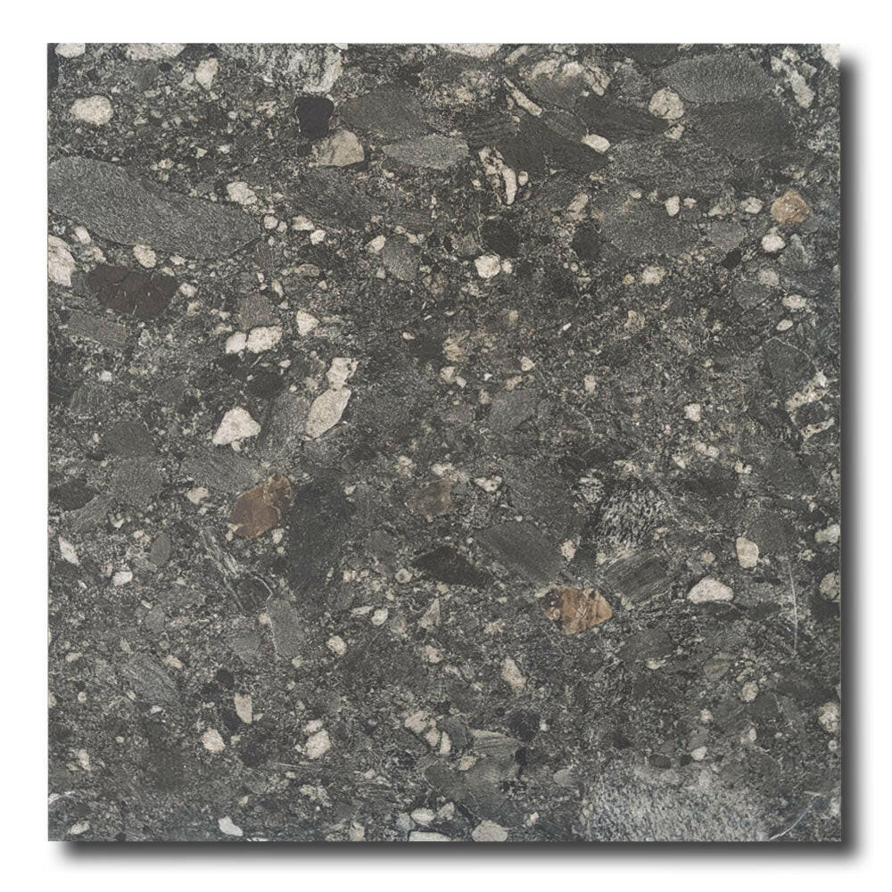24x24 Ceppo Nero Matte Terrazzo Look Porcelain Tile 24x24 Ceppo Nero Matte Terrazzo Look Porcelain Tile - American Tile Depot