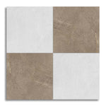 24x24 Checkerboard Tile - Trelora Noce & Argent Grip Matte Limestone Look Porcelain - American Tile Depot