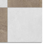 24x24 Checkerboard Tile - Trelora Noce & Argent Matte Limestone Look Porcelain - American Tile Depot