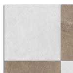 24x24 Checkerboard Tile - Trelora Noce & Argent Matte Limestone Look Porcelain - American Tile Depot