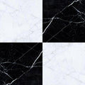 24x24 Marquina & Carrara White Polished