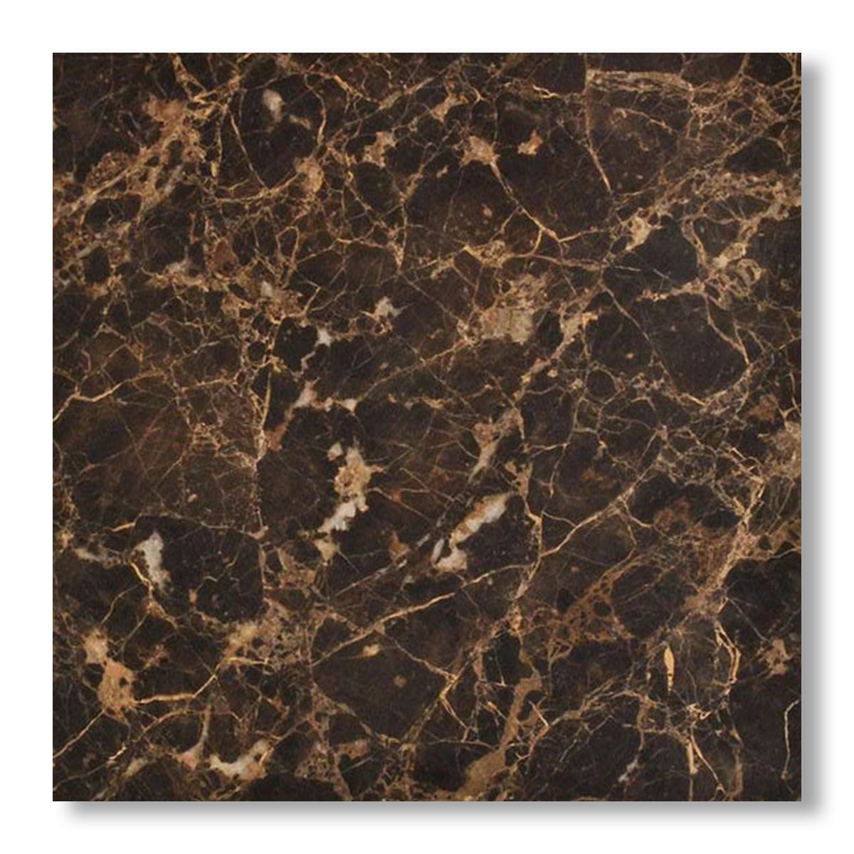 24x24 Emperador Dark Marble Polished Tile