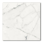 24x24 Genvora Blanc Matte Marble Look Porcelain Tile - American Tile Depot