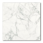 24x24 Genvora Blanc Matte Marble Look Porcelain Tile - American Tile Depot