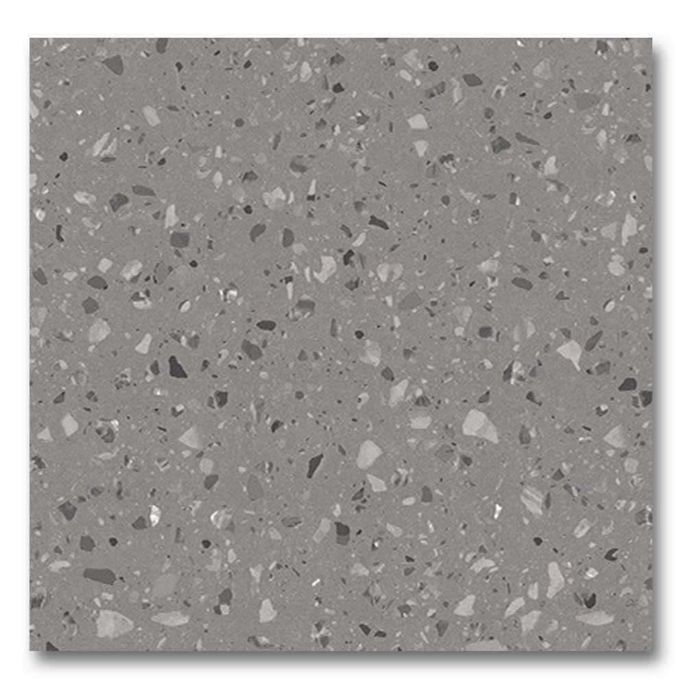 24x24 Inspire Grey Matte Terrazzo Look Porcelain Tile
