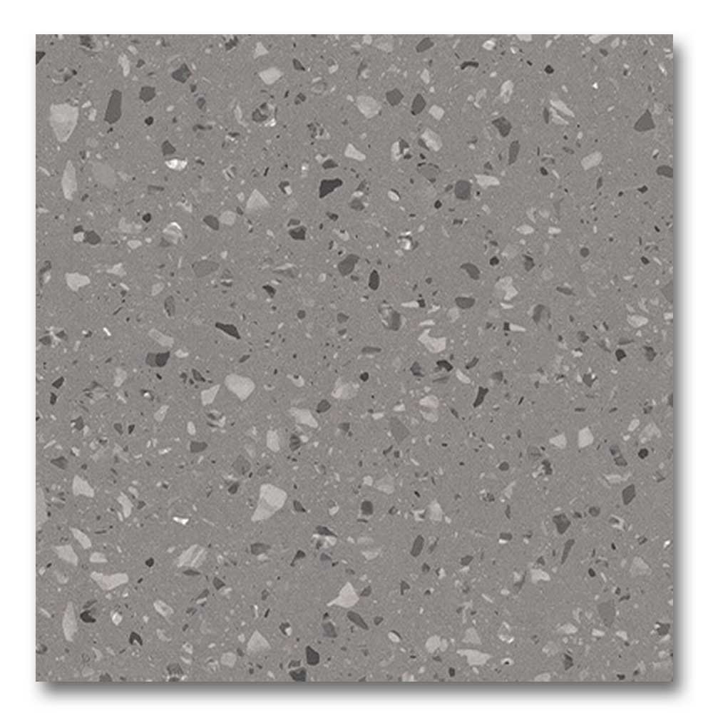 24x24 Inspire Grey Matte Terrazzo Look Porcelain Tile