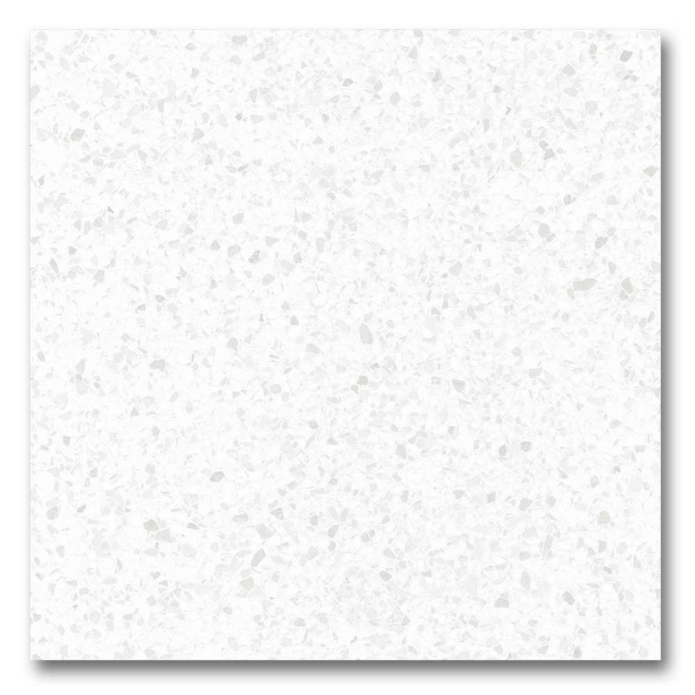 24x24 Inspire White Matte Terrazzo Look Porcelain Tile