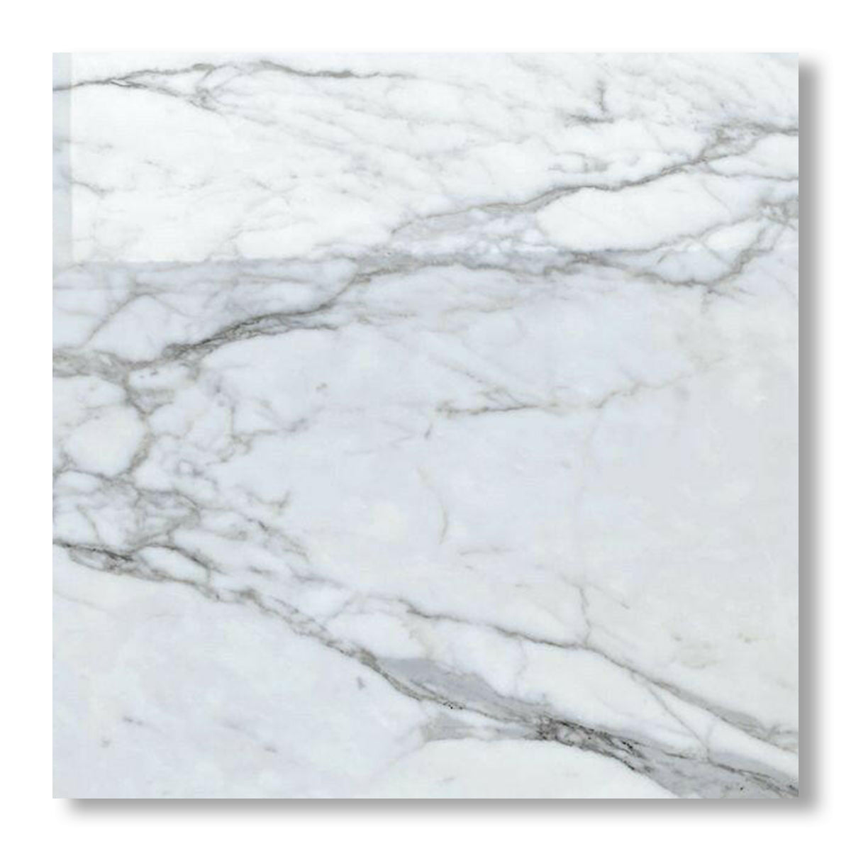 24x24 Italian Statuary White Marble Polished Tile