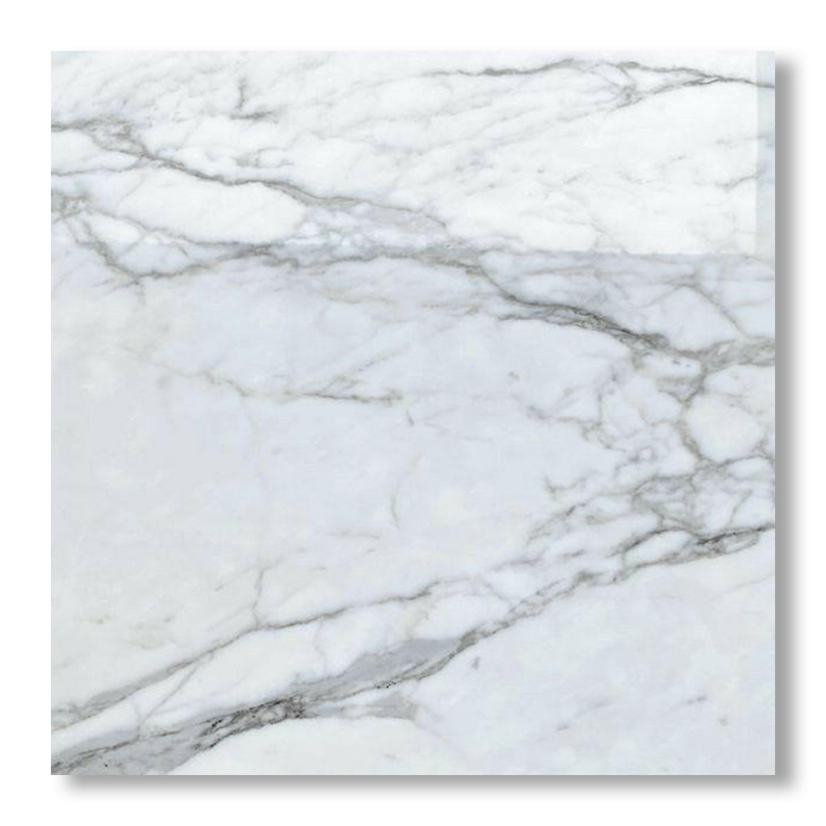 24x24 Italian Statuary White Marble Honed Tile
