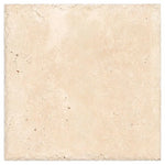 24x24 Ivory Travertine Unfilled, Brushed & Chiseled Tile 24x24 Ivory Travertine Unfilled, Brushed & Chiseled Tile - American Tile Depot
