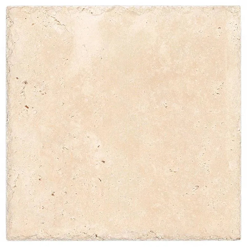 24x24 Ivory Travertine Unfilled, Brushed & Chiseled Tile 24x24 Ivory Travertine Unfilled, Brushed & Chiseled Tile - American Tile Depot