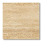 24x24 Ivory Travertine Vein Cut Filled & Polished Tile - American Tile Depot